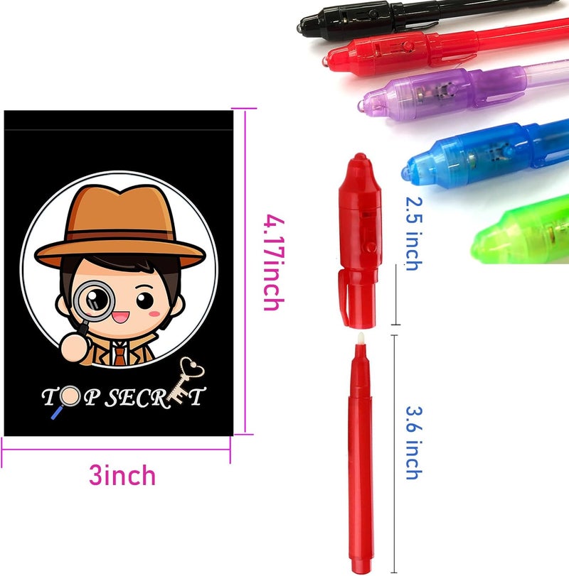 SCStyle Invisible Ink Pen 28Pcs with UV Light Magic Marker for Secret Messages, Writing Information for Birthdays, Easter, Halloween, Christmas Gifts for Students - Image 2